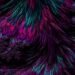 a purple and green abstract background with lots of lines