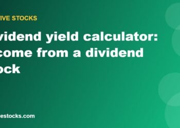 Dividend yield calculator: income from a dividend stock